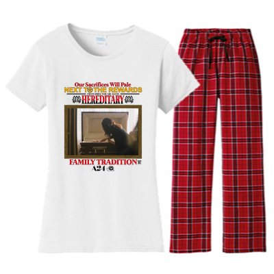 Our Sacrifice Will Pale Next To The Rewards From Director Ari Aster Hereditary Women's Flannel Pajama Set