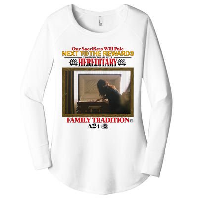 Our Sacrifice Will Pale Next To The Rewards From Director Ari Aster Hereditary Women's Perfect Tri Tunic Long Sleeve Shirt