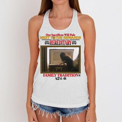 Our Sacrifice Will Pale Next To The Rewards From Director Ari Aster Hereditary Women's Knotted Racerback Tank