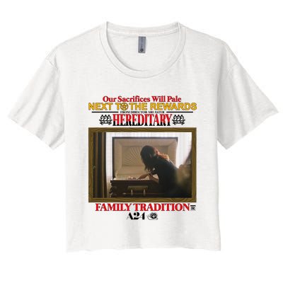 Our Sacrifice Will Pale Next To The Rewards From Director Ari Aster Hereditary Women's Crop Top Tee