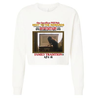 Our Sacrifice Will Pale Next To The Rewards From Director Ari Aster Hereditary Cropped Pullover Crew