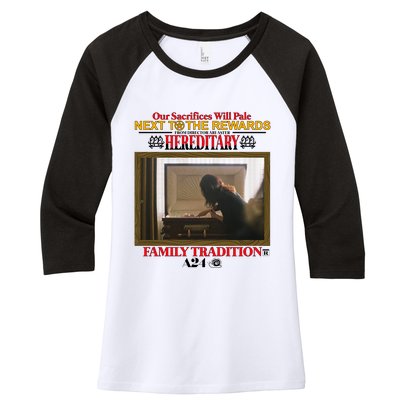 Our Sacrifice Will Pale Next To The Rewards From Director Ari Aster Hereditary Women's Tri-Blend 3/4-Sleeve Raglan Shirt