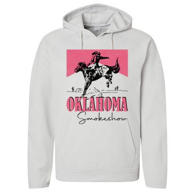 Oklahoma Smokeshow Western Oklahoma Smokeshow Cowboy Rodeo Performance Fleece Hoodie