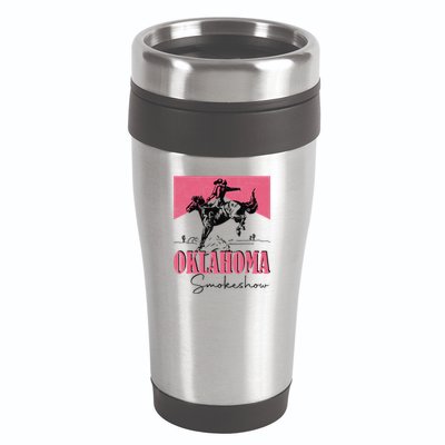 Oklahoma Smokeshow Western Oklahoma Smokeshow Cowboy Rodeo 16oz Travel Tumbler
