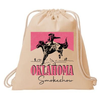 Oklahoma Smokeshow Western Oklahoma Smokeshow Cowboy Rodeo Drawstring Bag