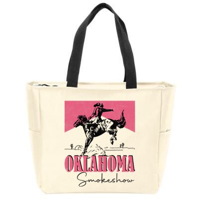 Oklahoma Smokeshow Western Oklahoma Smokeshow Cowboy Rodeo Zip Tote Bag