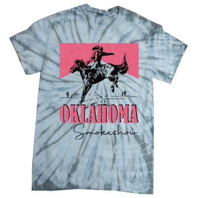 Oklahoma Smokeshow Western Oklahoma Smokeshow Cowboy Rodeo Tie-Dye T-Shirt