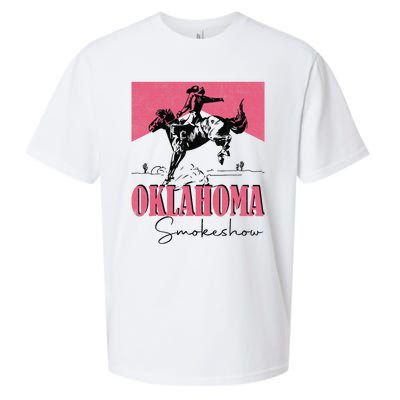 Oklahoma Smokeshow Western Oklahoma Smokeshow Cowboy Rodeo Sueded Cloud Jersey T-Shirt