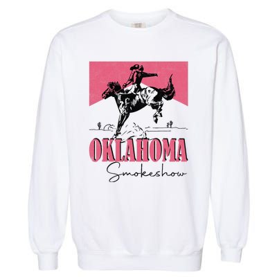 Oklahoma Smokeshow Western Oklahoma Smokeshow Cowboy Rodeo Garment-Dyed Sweatshirt