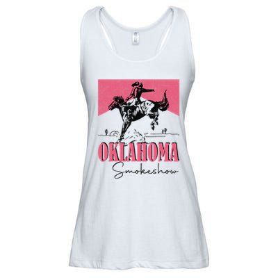 Oklahoma Smokeshow Western Oklahoma Smokeshow Cowboy Rodeo Ladies Essential Flowy Tank