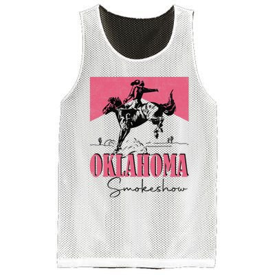 Oklahoma Smokeshow Western Oklahoma Smokeshow Cowboy Rodeo Mesh Reversible Basketball Jersey Tank