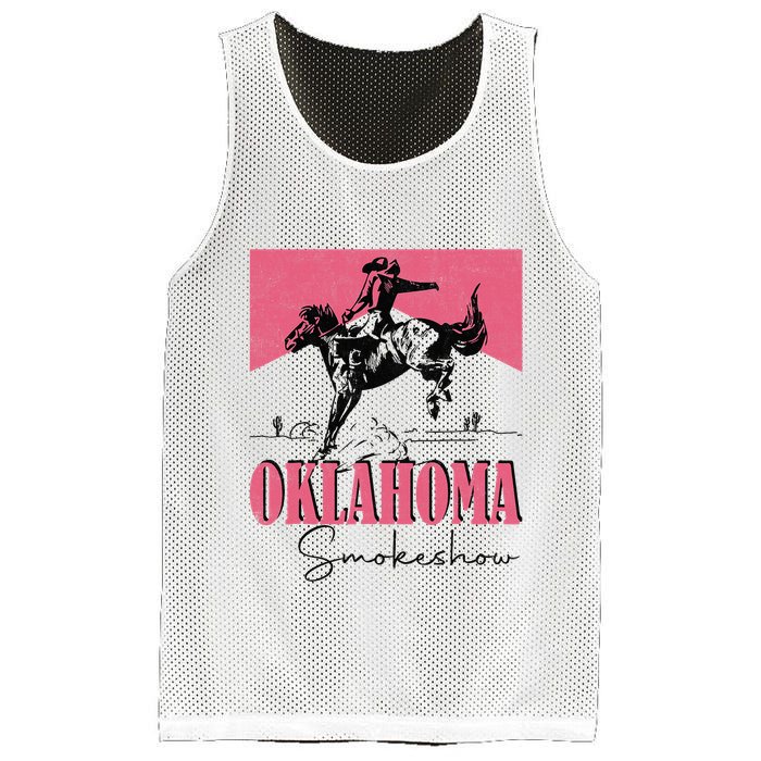 Oklahoma Smokeshow Western Oklahoma Smokeshow Cowboy Rodeo Mesh Reversible Basketball Jersey Tank