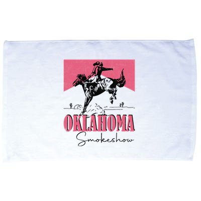 Oklahoma Smokeshow Western Oklahoma Smokeshow Cowboy Rodeo Microfiber Hand Towel