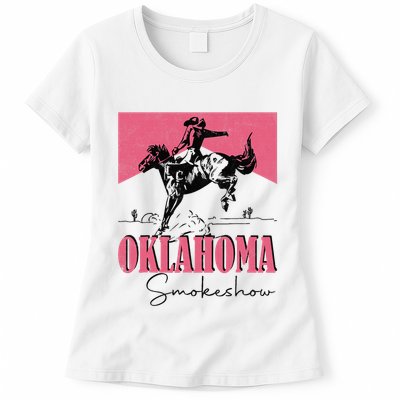 Oklahoma Smokeshow Western Oklahoma Smokeshow Cowboy Rodeo Womens T-Shirt