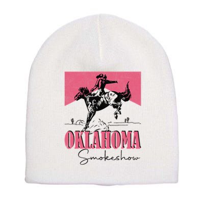 Oklahoma Smokeshow Western Oklahoma Smokeshow Cowboy Rodeo Short Acrylic Beanie