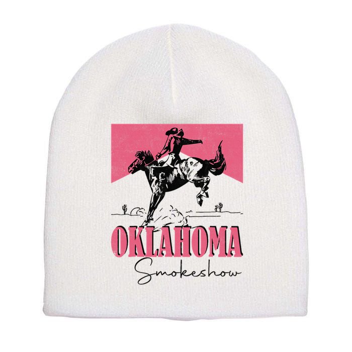 Oklahoma Smokeshow Western Oklahoma Smokeshow Cowboy Rodeo Short Acrylic Beanie