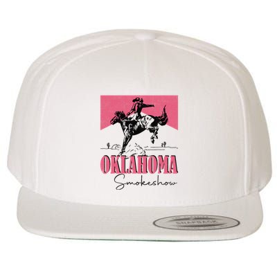 Oklahoma Smokeshow Western Oklahoma Smokeshow Cowboy Rodeo Wool Snapback Cap