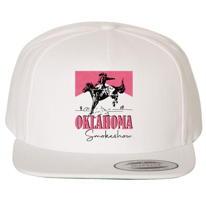 Oklahoma Smokeshow Western Oklahoma Smokeshow Cowboy Rodeo Wool Snapback Cap