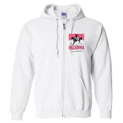 Oklahoma Smokeshow Western Oklahoma Smokeshow Cowboy Rodeo Full Zip Hoodie