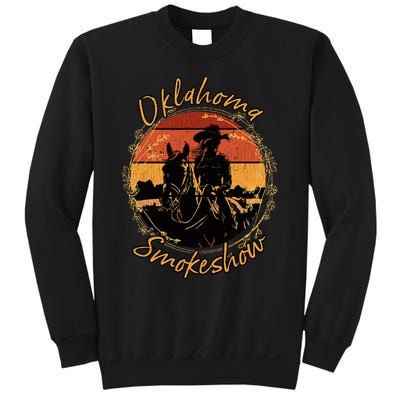 Oklahoma Smokeshow Western Riding Horses Cow Sweatshirt