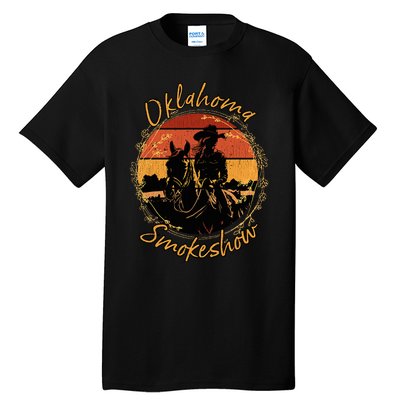 Oklahoma Smokeshow Western Riding Horses Cow Tall T-Shirt