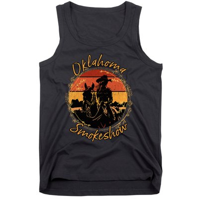 Oklahoma Smokeshow Western Riding Horses Cow Tank Top