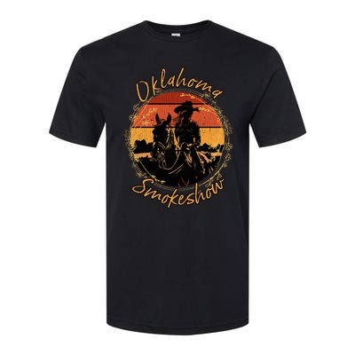 Oklahoma Smokeshow Western Riding Horses Cow Softstyle CVC T-Shirt