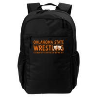 O.K.L.A.H.O.M.A State Wrestling Compete Defeat Repeat Daily Commute Backpack