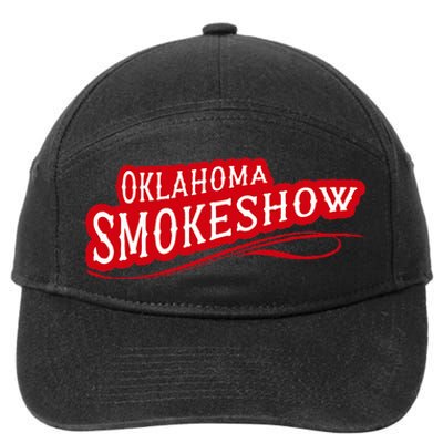 Oklahoma Smokeshow Western Country Music Cow 7-Panel Snapback Hat