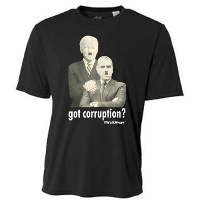 On Straka Wearing Got Corruption Walkaway Joe And Hunter Biden Cooling Performance Crew T-Shirt