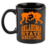 Oklahoma State Wrestling 11oz C Handle Ceramic Mug