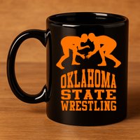 Oklahoma State Wrestling 11oz C Handle Ceramic Mug