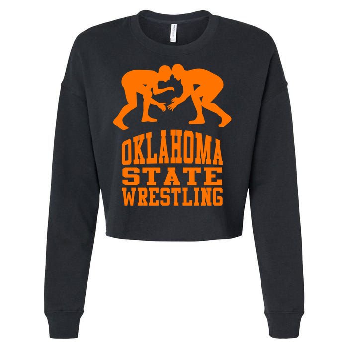 Oklahoma State Wrestling Cropped Pullover Crew