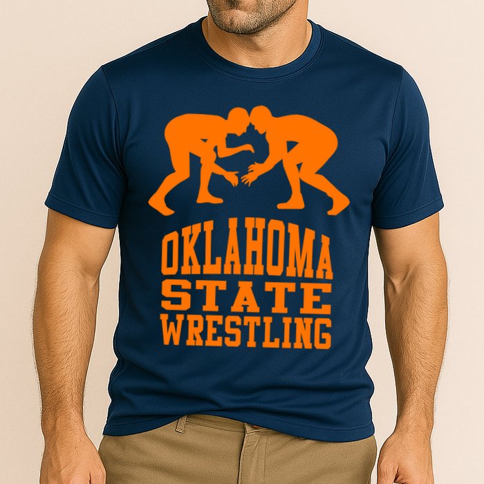 Oklahoma State Wrestling Cooling Performance Crew T-Shirt