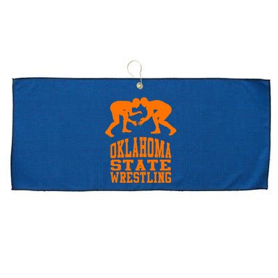 Oklahoma State Wrestling Large Microfiber Waffle Golf Towel