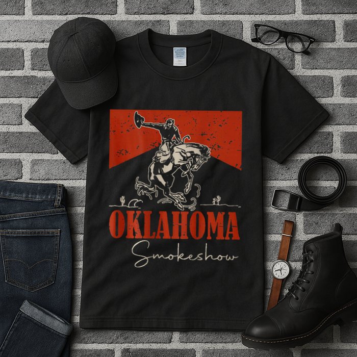 Oklahoma Smokeshow Western Rodeo Tall T-Shirt