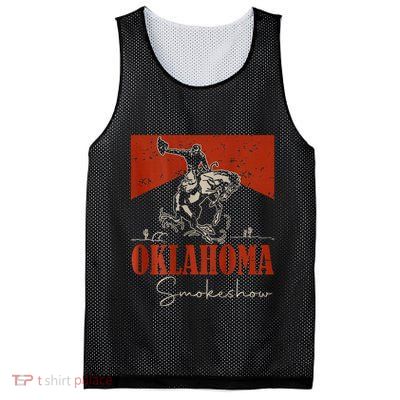 Oklahoma Smokeshow Western Rodeo Mesh Reversible Basketball Jersey Tank