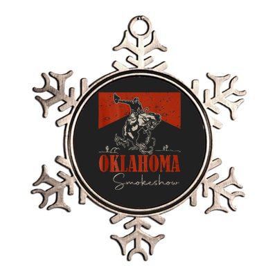 Oklahoma Smokeshow Western Rodeo Metallic Star Ornament