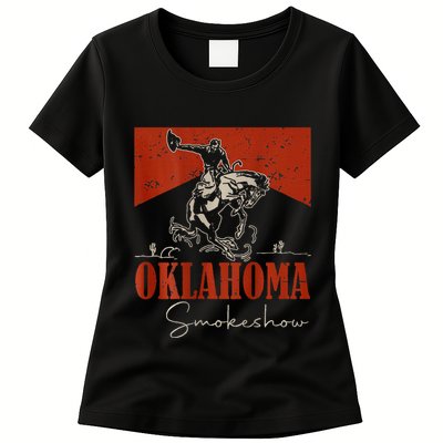 Oklahoma Smokeshow Western Rodeo Womens T-Shirt