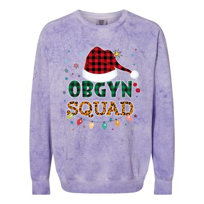 Obgyn Squad Xmas Santa Ob Gyn Nurse Matching Meaningful Gift Colorblast Crewneck Sweatshirt