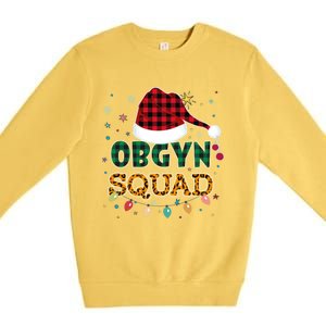 Obgyn Squad Xmas Santa Ob Gyn Nurse Matching Meaningful Gift Premium Crewneck Sweatshirt