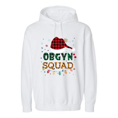 Obgyn Squad Xmas Santa Ob Gyn Nurse Matching Meaningful Gift Garment-Dyed Fleece Hoodie