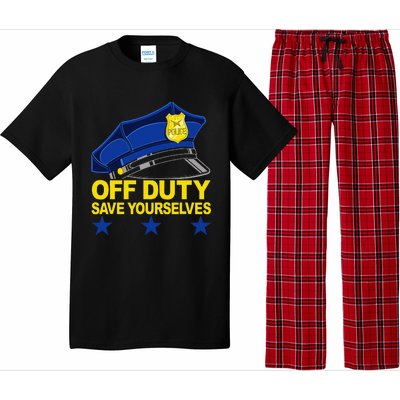 Offduty Save Yourselves Funny Police Officer Cop Pajama Set