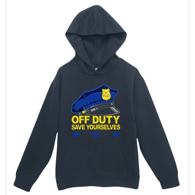 Offduty Save Yourselves Funny Police Officer Cop Urban Pullover Hoodie