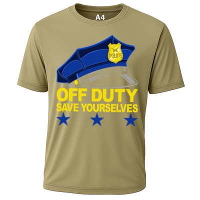 Offduty Save Yourselves Funny Police Officer Cop Performance Shirt
