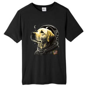 Outer Space Yellow Galaxy Astronaut Labrador Retriever Cute Gift Tall Fusion ChromaSoft Performance T-Shirt