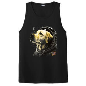 Outer Space Yellow Galaxy Astronaut Labrador Retriever Cute Gift PosiCharge Competitor Tank