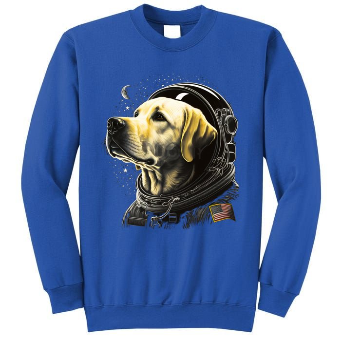 Outer Space Yellow Galaxy Astronaut Labrador Retriever Cute Gift Sweatshirt