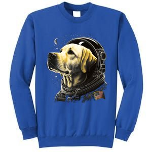 Outer Space Yellow Galaxy Astronaut Labrador Retriever Cute Gift Tall Sweatshirt