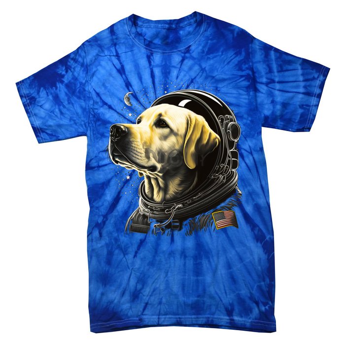 Outer Space Yellow Galaxy Astronaut Labrador Retriever Cute Gift Tie-Dye T-Shirt